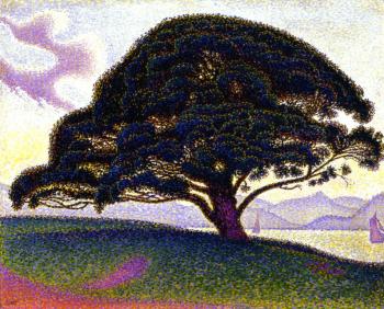 Paul Signac paintings artwork, The Bonaventure Pine